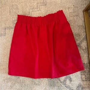 JCrew Red A-Line Skirt